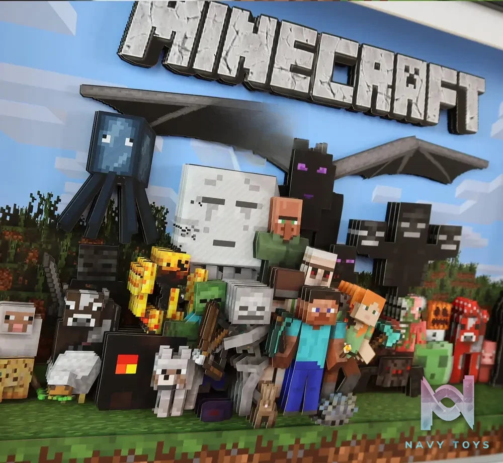 KALA HOME Studio – Minecraft Multiple Characters 3D Decorative Painting Minecraft
