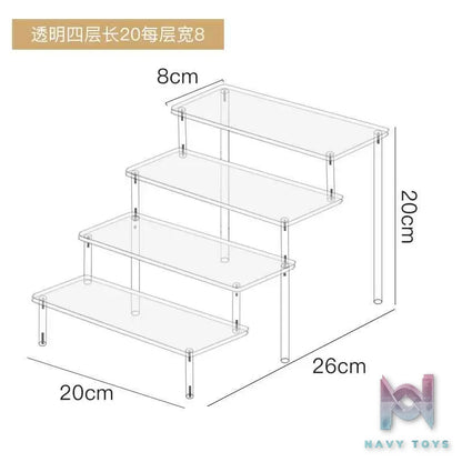 Showcase Factory – Acrylic Stair Display Stand for Nendoroids Blind Boxes Mini Figures