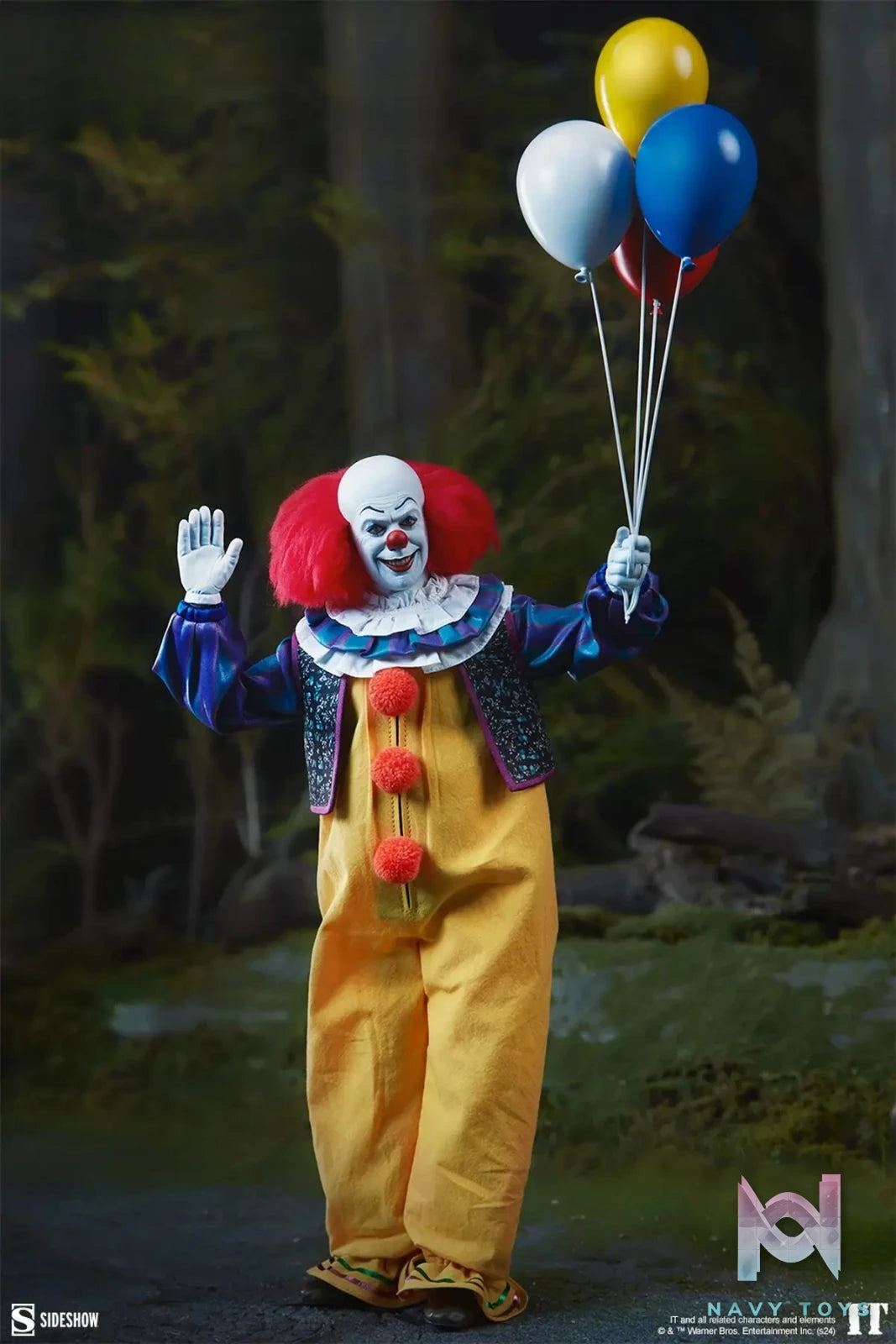 Sideshow Collectibles – It (1990) Pennywise 1/6 Scale Action Figure 100479 (Licensed)