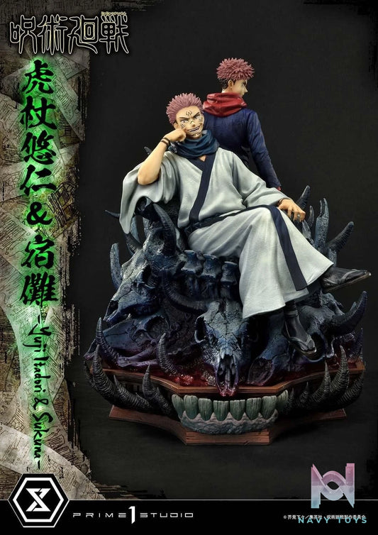 Sukuna & Yuji resin statue Prime 1 Studio anime figure