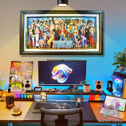 KALA HOME Studio – One Piece Multiple Characters #08 3D Decorative Painting One Piece
