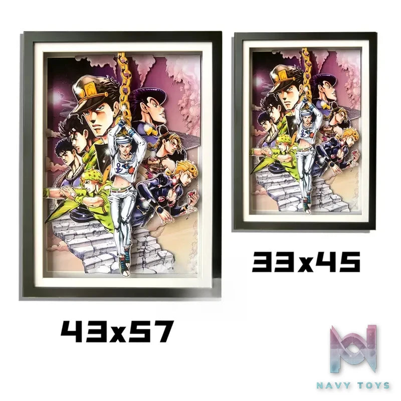 KALA HOME Studio – JoJo Multiple Characters #02 3D Decorative Painting JoJo
