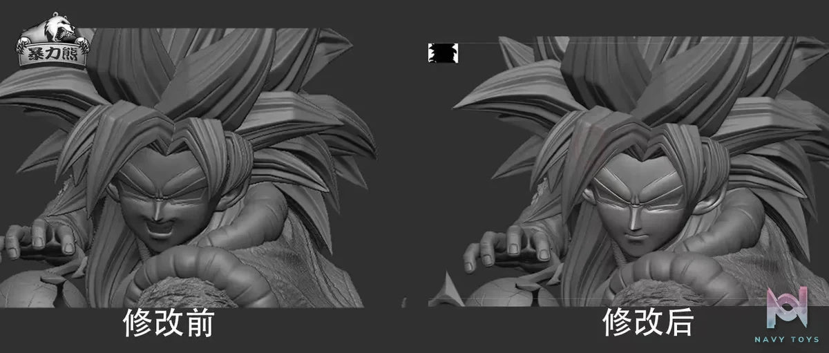Violent Bear Studio - Super Saiyan 4 Gogeta Bust Dragon Ball resin statue Navy Toys anime figure