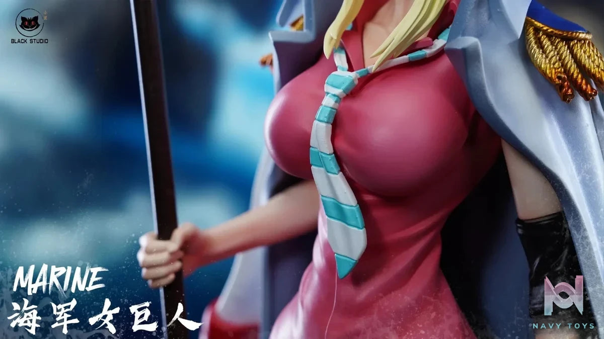 Black Studio - One Piece Marine Giant 3 Marine Female Giant resin statue Navy Toys anime figure