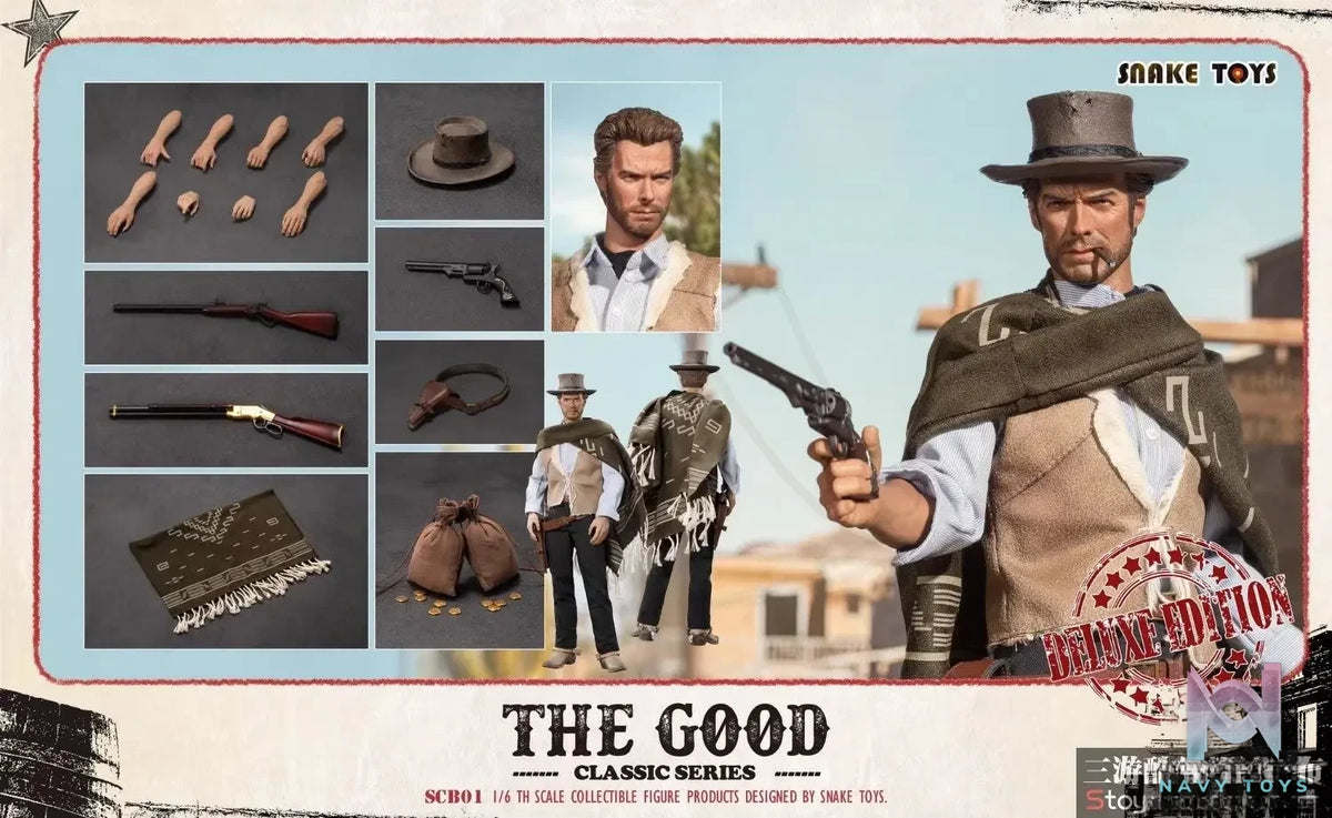 SNAKE TOYS – 1/6 Western Cowboy THE GOOD SCB01 Action Figure (Licensed)