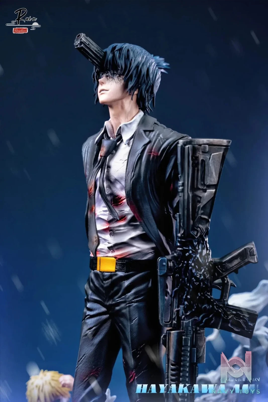 Rain Studio - Chainsaw Man Gun Devil Aki Hayakawa resin statue Navy Toys anime figure