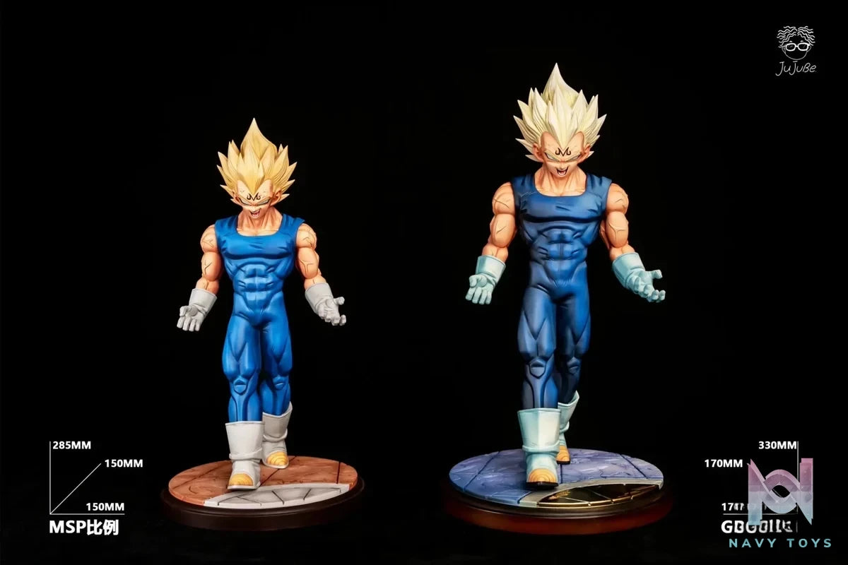 Dong Zao Studio - Dragon Ball Cover Page Majin Vegeta resin statue Navy Toys anime figure