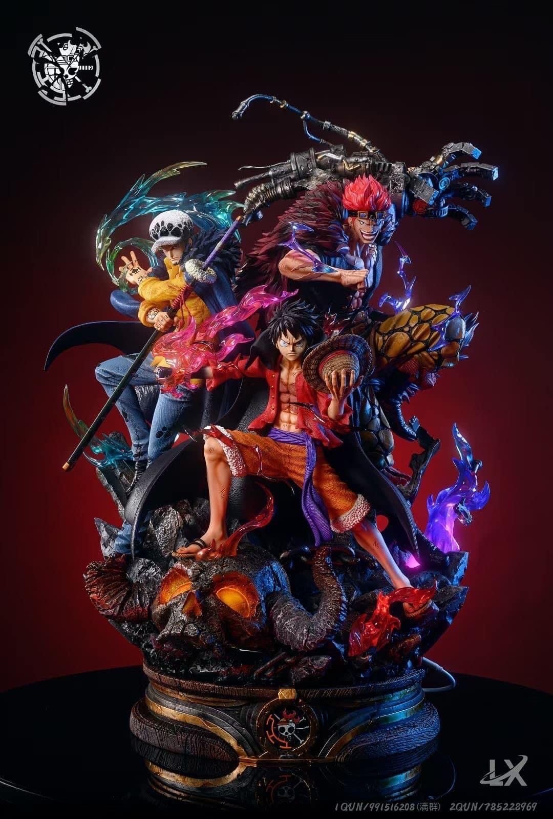 Luffy x Law x Kid resin statue Lx Studio anime figure