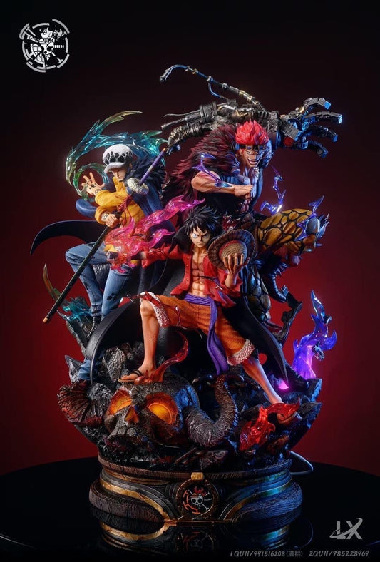 Luffy x Law x Kid resin statue Lx Studio anime figure
