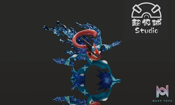 Chao Ji Qiu Studio - Pokémon Battle Bond Greninja resin statue Navy Toys anime figure