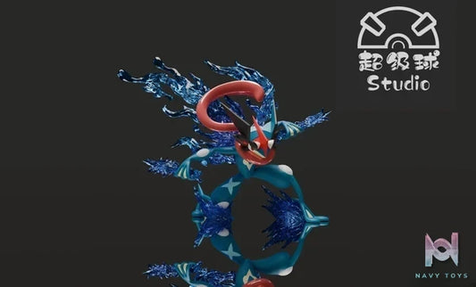 Chao Ji Qiu Studio - Pokémon Battle Bond Greninja resin statue Navy Toys anime figure