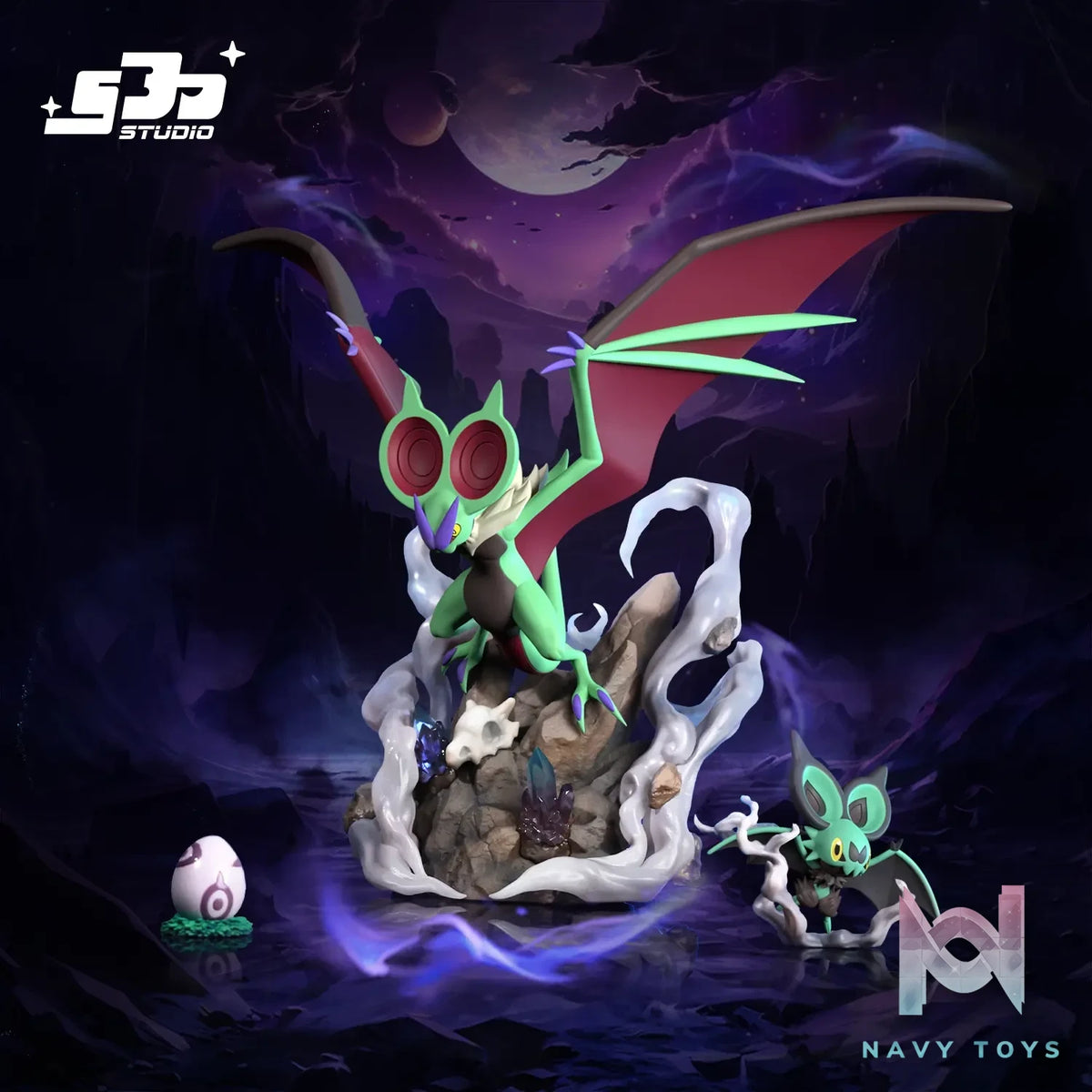 SJD Studio – Pokemon Noivern Evolution Group