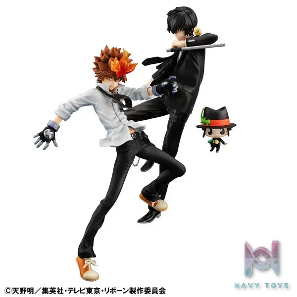 MegaHouse – G.E.M. Series Reborn! Tsunayoshi Sawada & Kyoya Hibari & Reborn Set Complete Figure (Licensed)