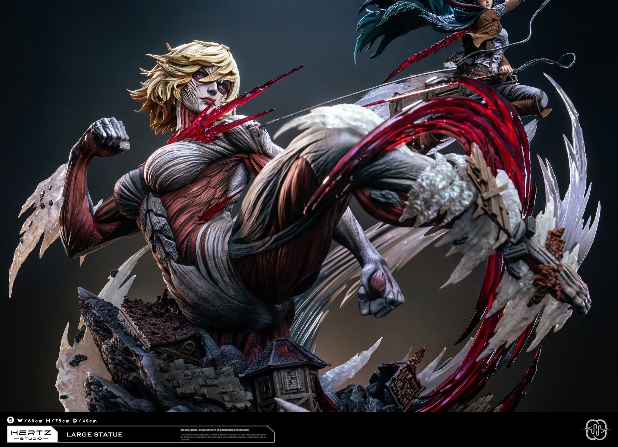 Mikasa vs Female Titan - Attack on Titan - Hertz Studio resin statue Hertz studio anime figure