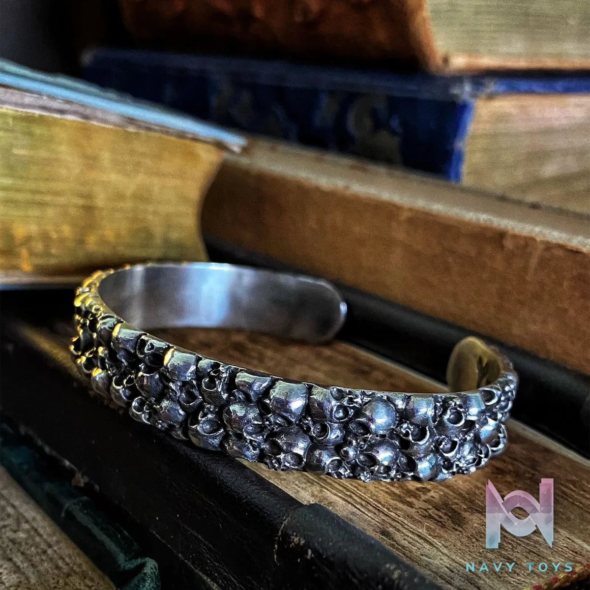 Raven Studio (silver jewelry) – Original Exclusive “Impermanence” Vortex Skull Bracelet Original
