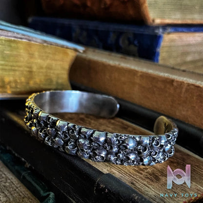Raven Studio (silver jewelry) – Original Exclusive “Impermanence” Vortex Skull Bracelet Original