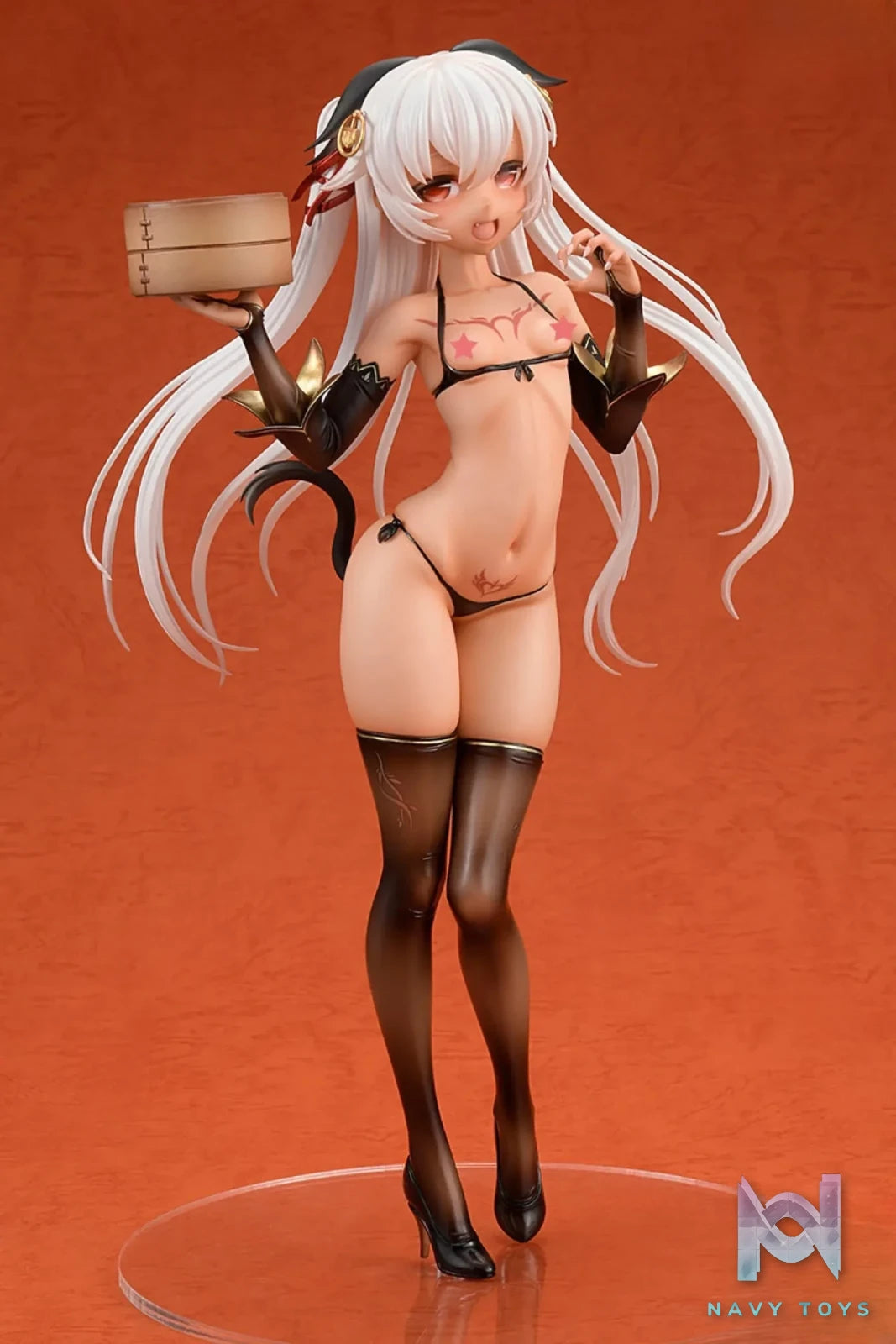 AMAKUNI Studio – original Big Brown Age Brown Cheongsam Girl Phylina Val (Licensed)