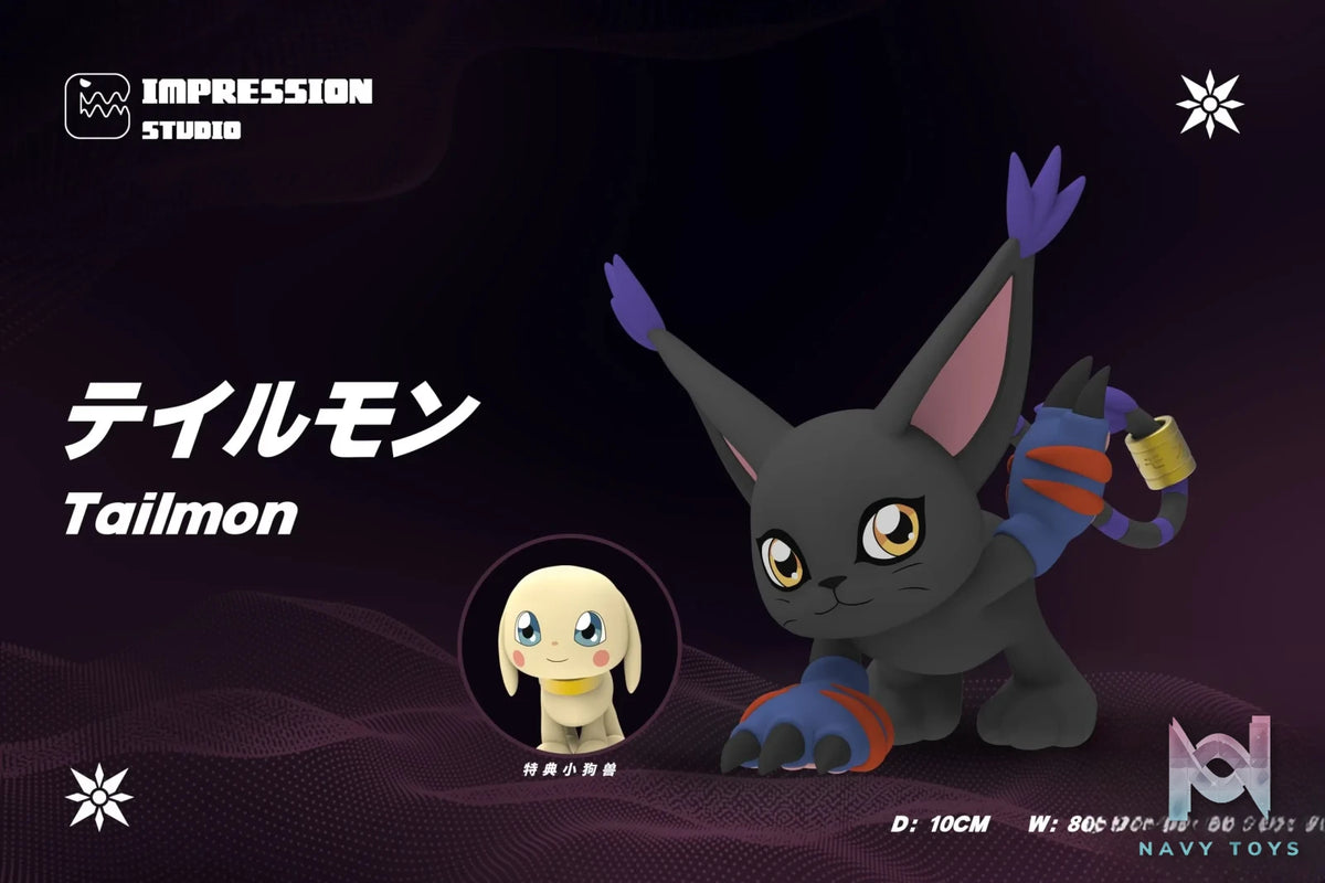 Impression Studio – Digimon Tailmon (white, black)