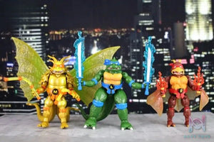 Playmates Toys – Teenage Mutant Ninja Turtles x Godzilla Wave 1 X Wave 2 Set Action Figures (Licensed)
