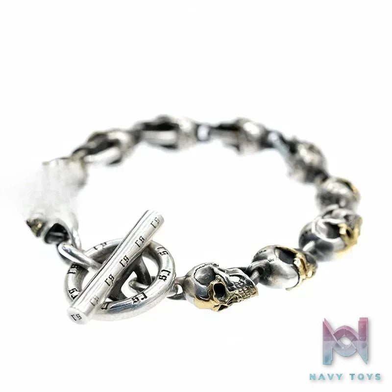 Raven Studio (silver jewelry) – Exclusive Design “Radiant Traveler” RS Skull Bracelet Original