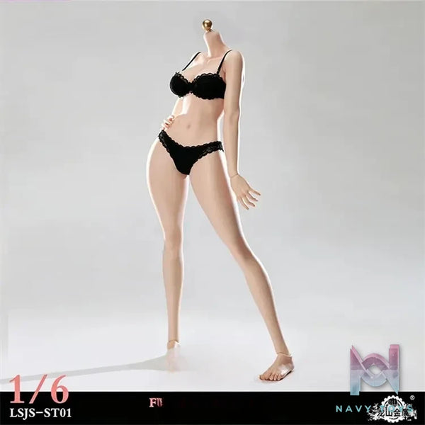 Long Shan Jin Shu Studio – LSJS-TS01 1/6 Peach Butt Curvy Platinum Silicone Steel Skeleton Female Body (Licensed)