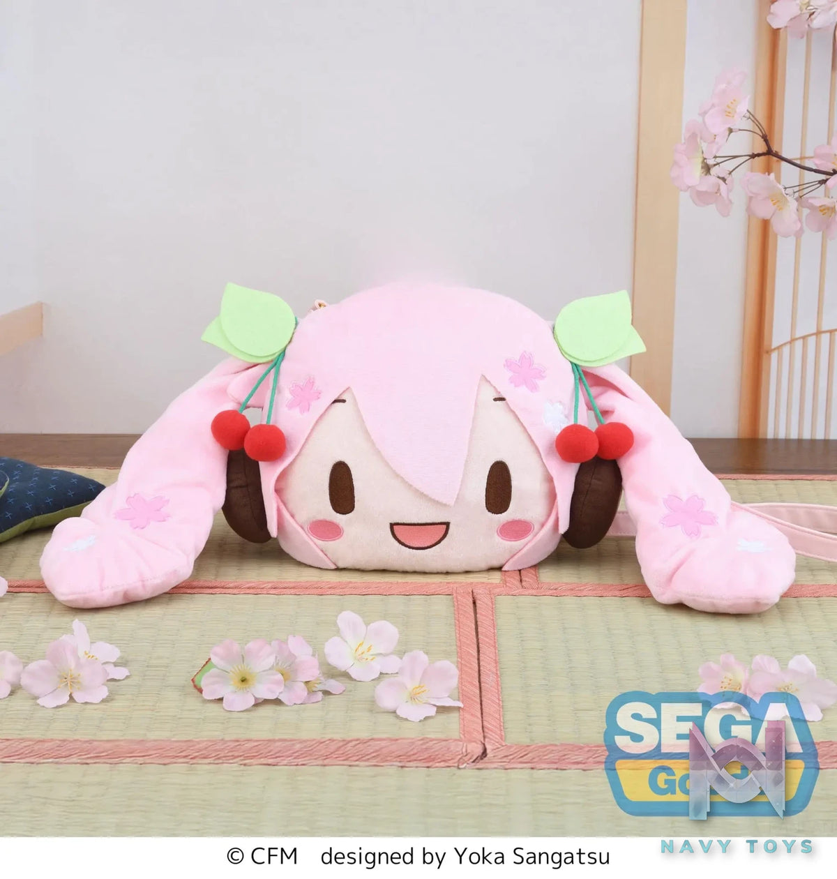 SEGA – fuwa petit “Sakura Miku” Face Shoulder Bag (M) (Licensed)