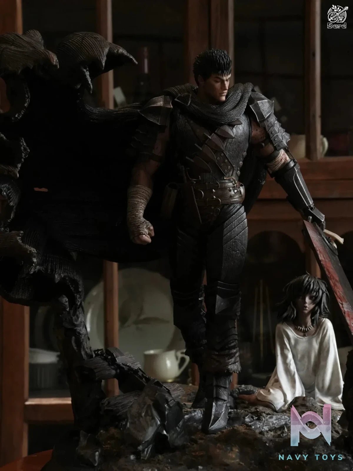 Reunion Guts and Casca - Berserk - Bard Studio resin statue Navy Toys anime figure