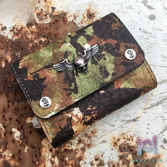 Raven Studio (silver jewelry) – Camo-Printed Cowhide Wallet Original