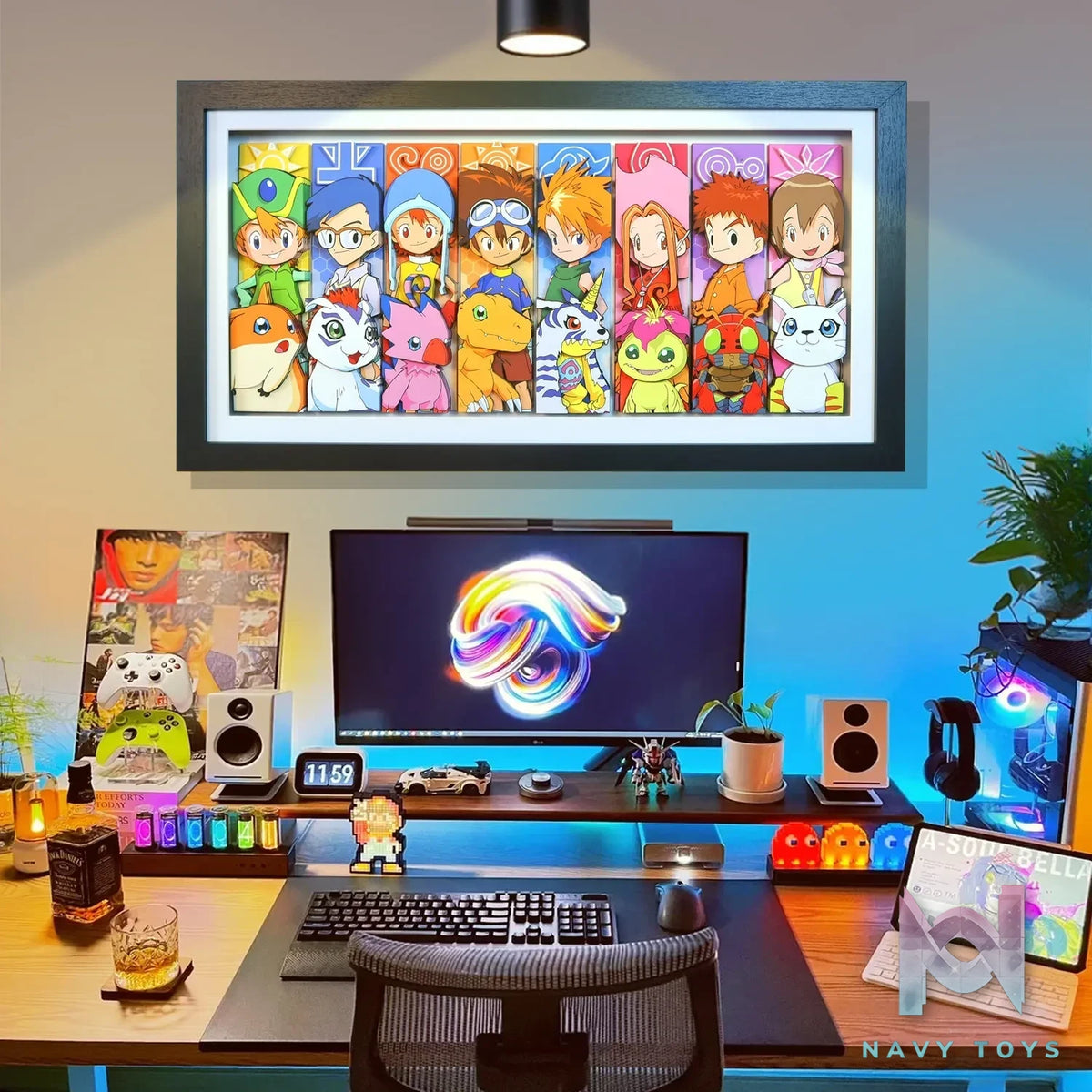 KALA HOME Studio – Digimon Multiple Characters #03 3D Decorative Painting Digimon