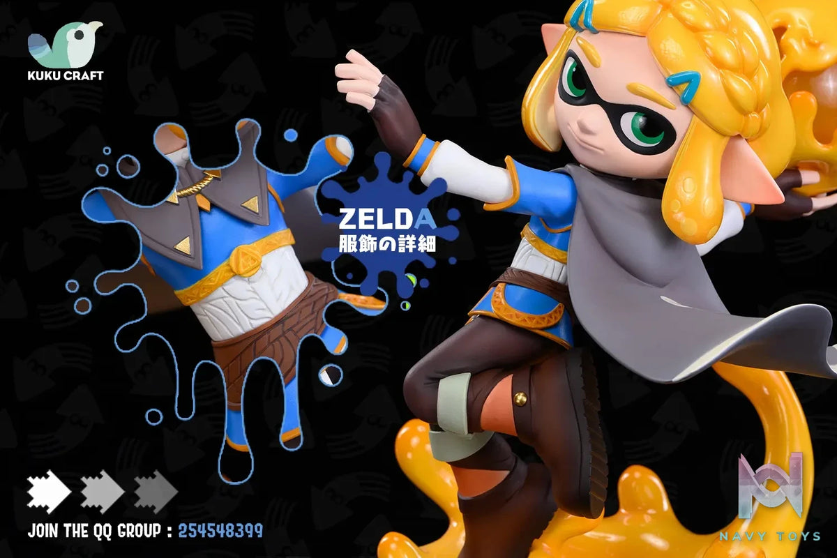 KukuCraft Studio – The Legend of Zelda x SPLATOON Squid Link & Zelda 2.0