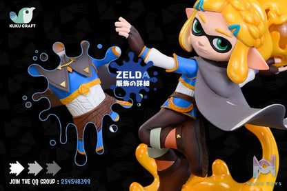 KukuCraft Studio – The Legend of Zelda x SPLATOON Squid Link & Zelda 2.0