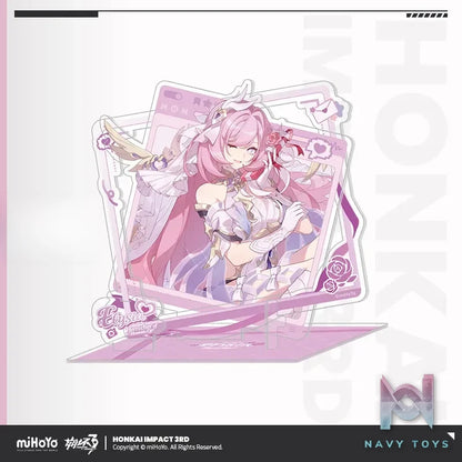 miHoYo – Honkai Impact 3rd Elysia Love Squared Series Acrylic Stand X Acrylic Keychain (Licensed)