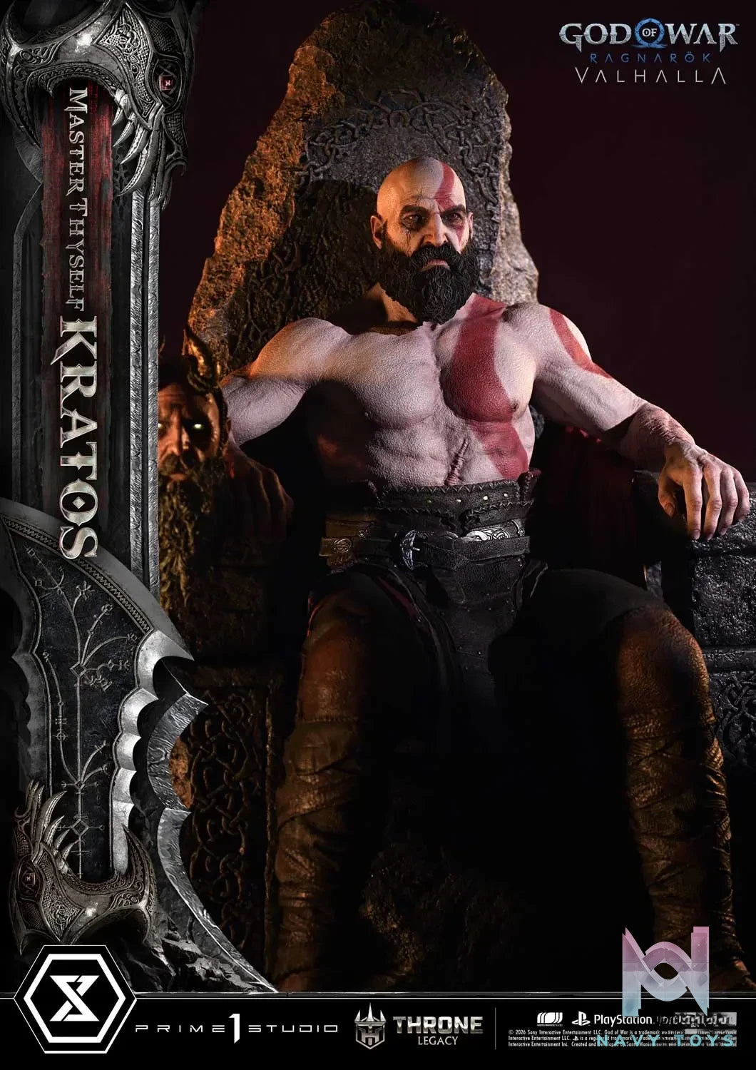 Prime 1 Studio – God of War: Ragnarok Master Thyself Kratos 1/3 Scale Statue TLCGOW-01 TLCGOW-01S (Licensed)