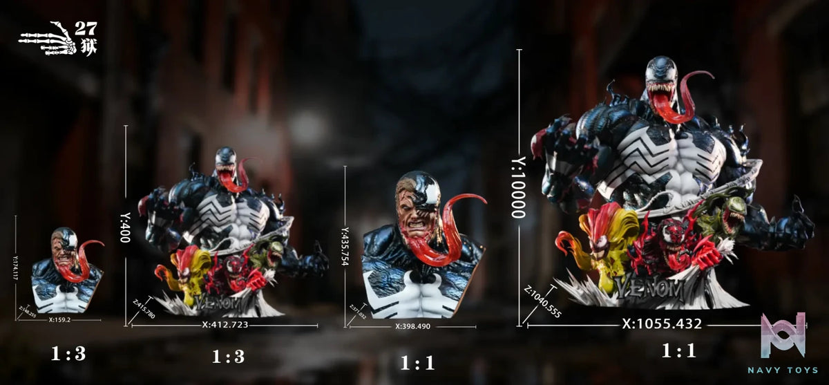 27abyss Studio – Venom Bust Marvel