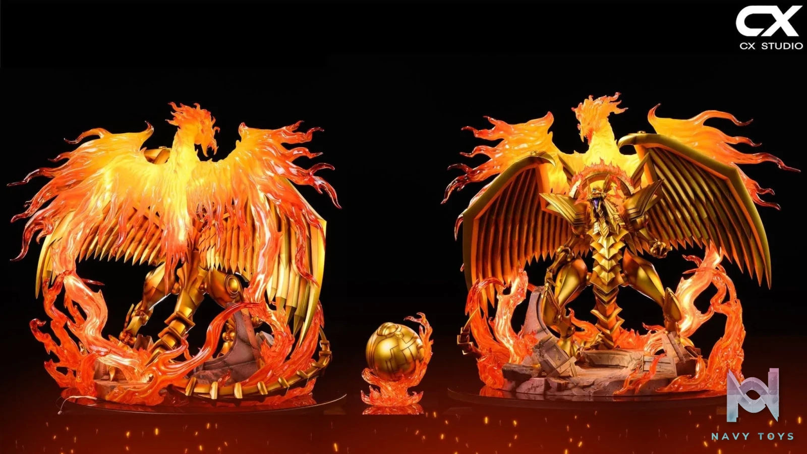 The Winged Dragon of Ra & Marik Ishtar resin statue CX Studio anime figure