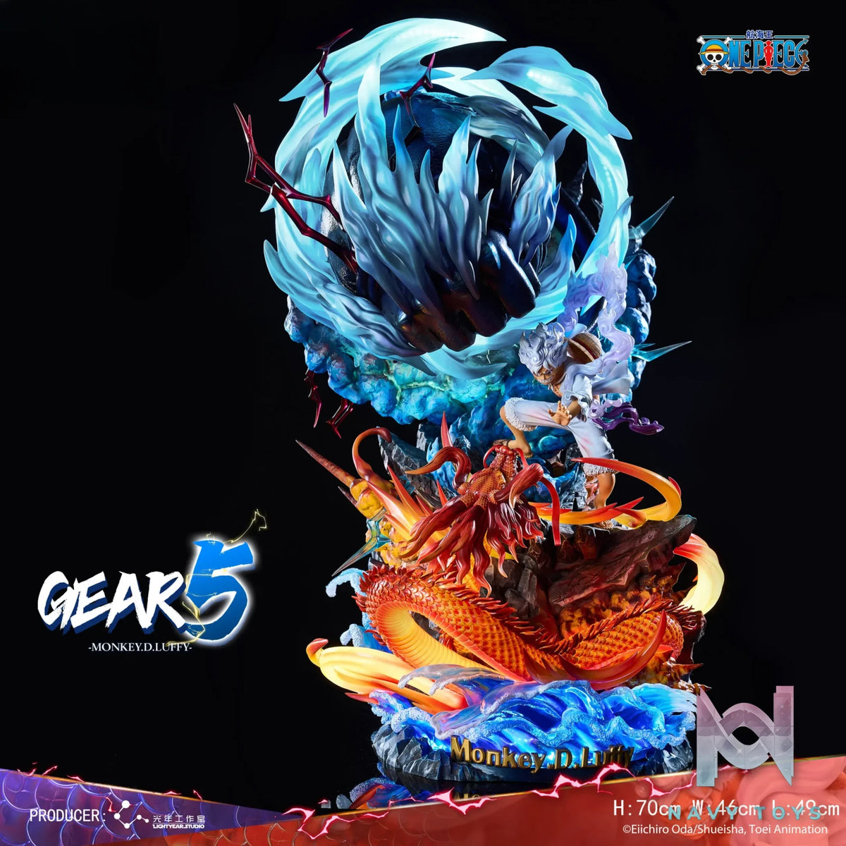 Light Year Studio – One Piece Gear 5 Luffy Statue (Licensed)
