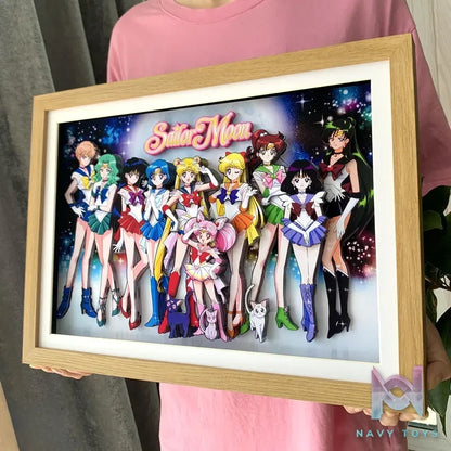 KALA HOME Studio – Sailor Moon Multiple Characters #01 3D Decorative Painting Sailor Moon