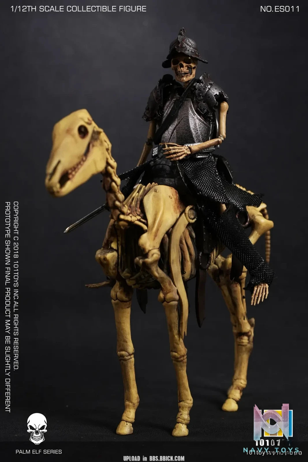 101Toys – Original 1/12 NO.ES010 PALM ELF SERIES- Skeleton Medieval Knight (Licensed)