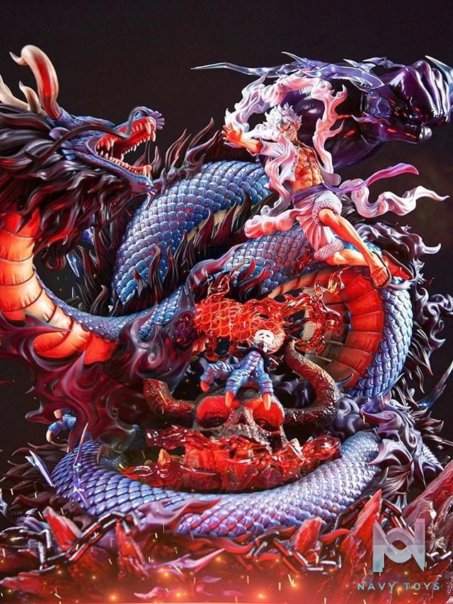 Luffy Nika vs Kaido Dragon - One Piece - OPM Studio resin statue opm studio anime figure