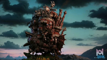 OPM Studio - Howl's Moving Castle Hayao Miyazaki Desktop 009 Moving Castle resin statue Navy Toys anime figure