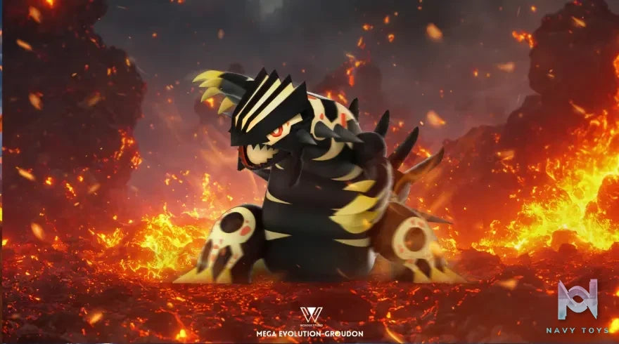 Wonder Studio – Pokémon Super-ancient Pokémon Mega Rayquaza & Primal Reversion Groudon & Primal Reversion Kyogre