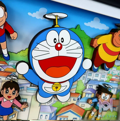 KALA HOME Studio – Doraemon Multiple Characters #03 3D Decorative Painting Doraemon