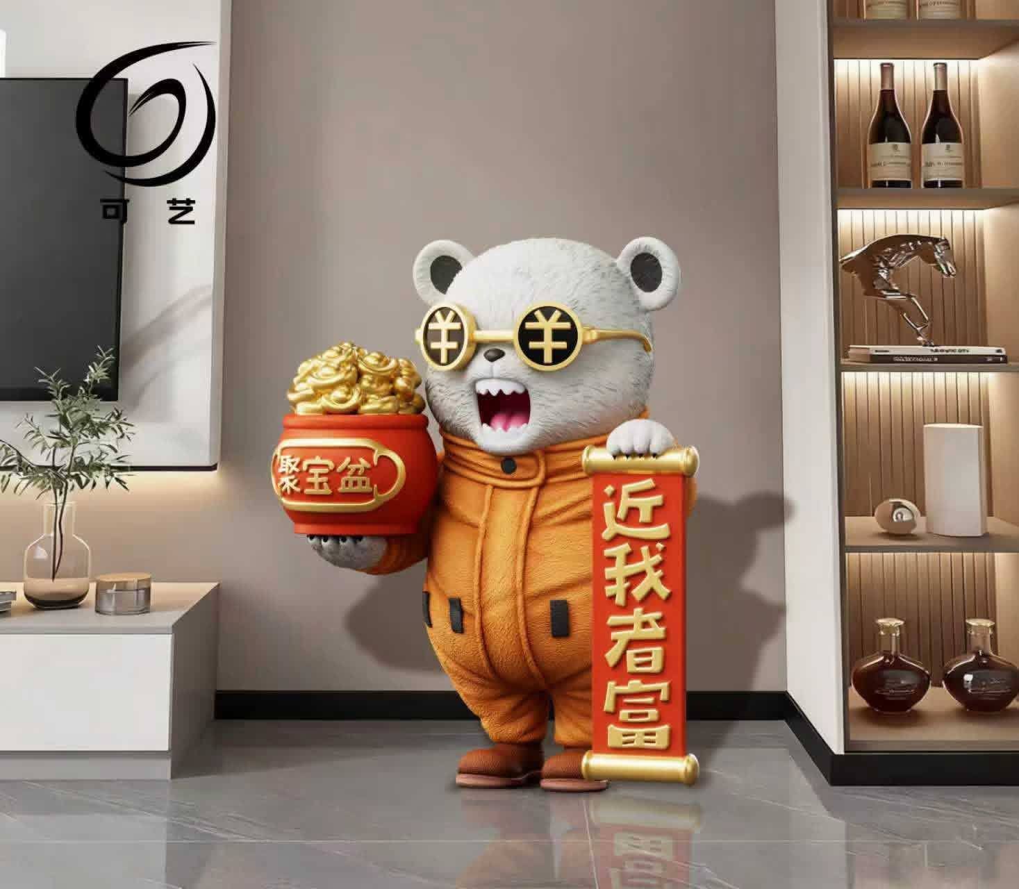 Fortune Bepo resin statue Ke Yi Mo Wan Studio anime figure