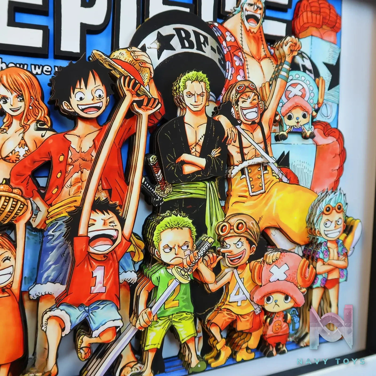 KALA HOME Studio – One Piece Multiple Characters #02 3D Decorative Painting One Piece
