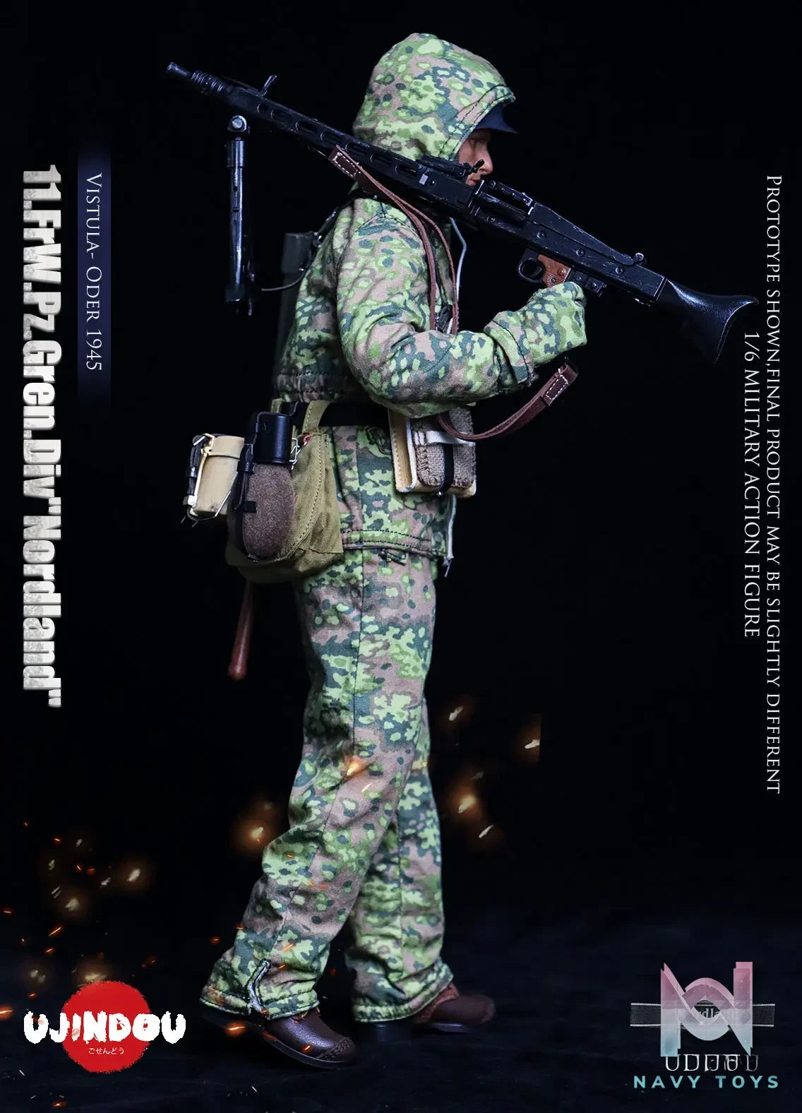 UJINDOU – 1/6 WWII 11. FrW. Pz. Gren. Div “Nordland”, Vistula – Oder 1945 UD9051 (Licensed)
