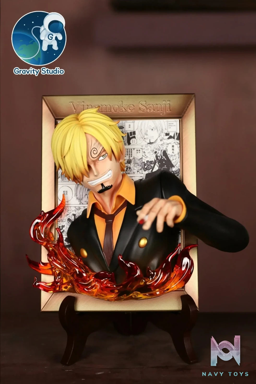 Gravity Studio – One Piece Sanji Robin Brook 3D Photo Frame
