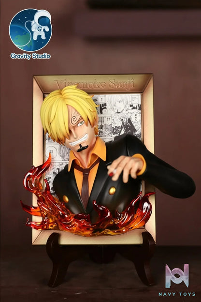 Gravity Studio – One Piece Sanji Robin Brook 3D Photo Frame