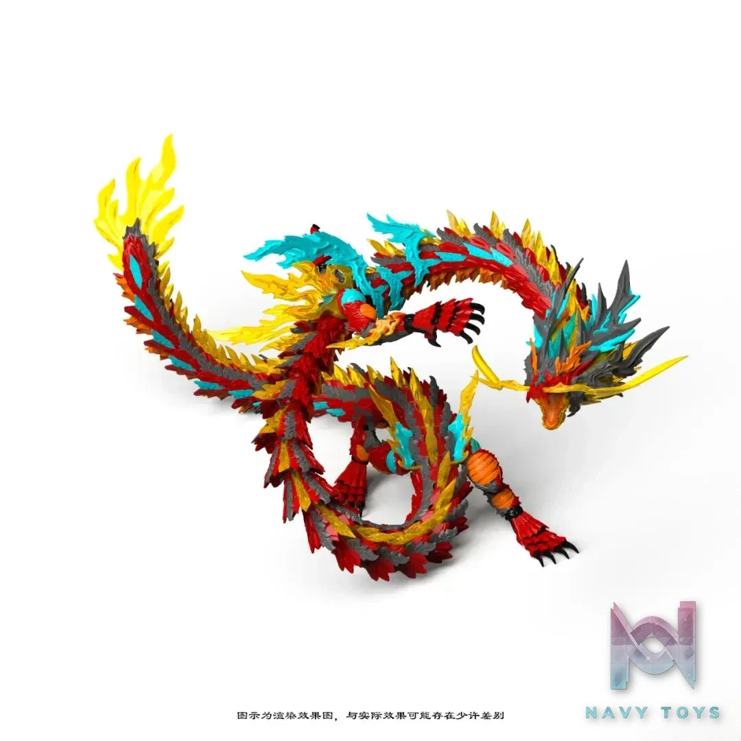 Shen Xing Ke Ji – Original Red Dragon King alloy frame with lights assembly model (Licensed)