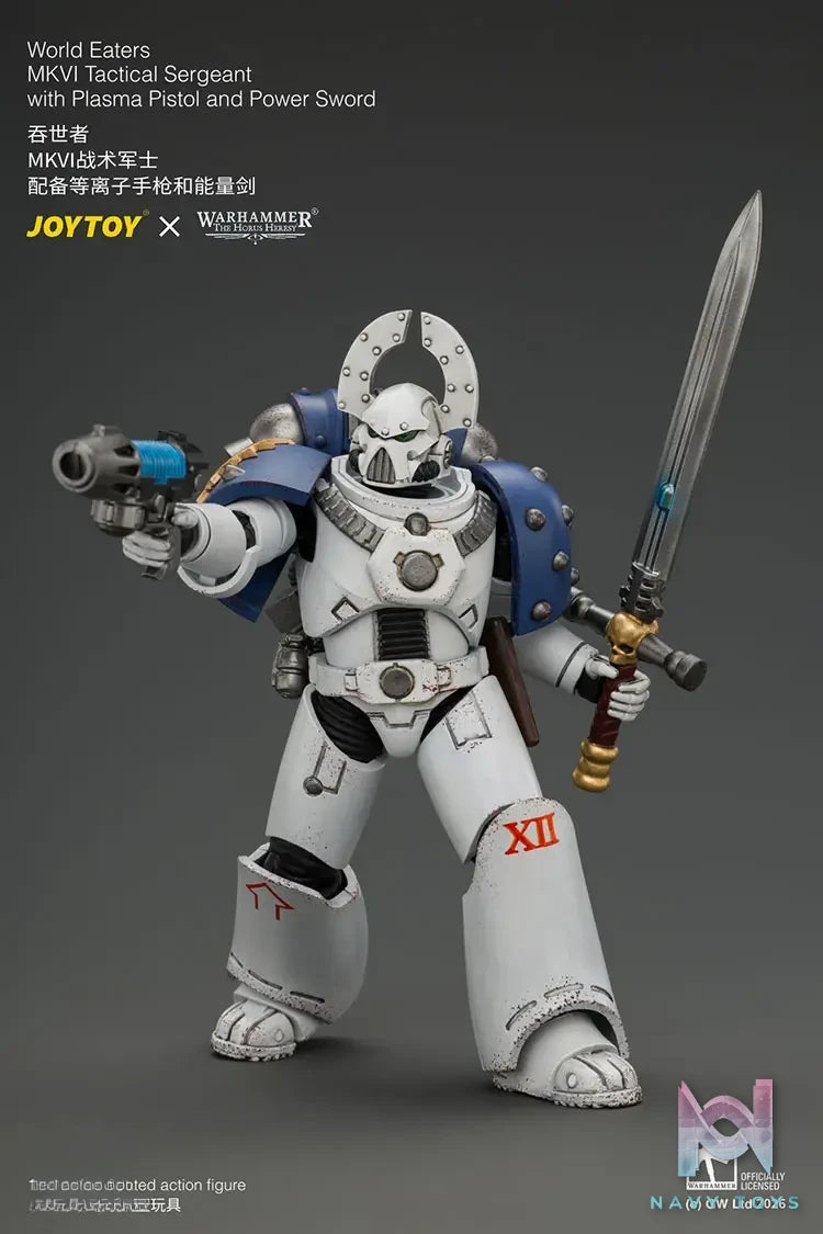 JOYTOY – World Eaters MKVI Tactical Sergeant with Plasma Pistol and Power Sword JT05145 (Licensed)