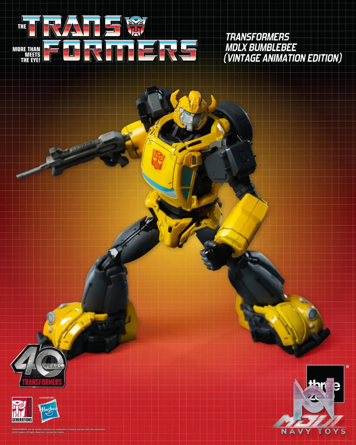 Threezero Studio – Transformers MDLX Bumblebee (Retro Animation Version)